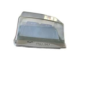 Rolodex S300C Covered‎ Card File Made in USA Vintage Office Desk Organizer Black